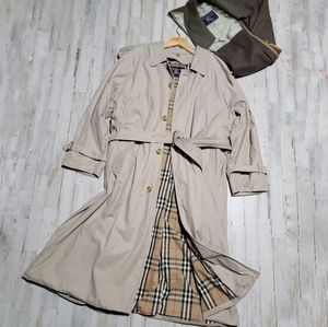 Vintage Burberry Wool Lined Trench Coat